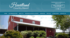 Desktop Screenshot of heartlandcountryresort.com